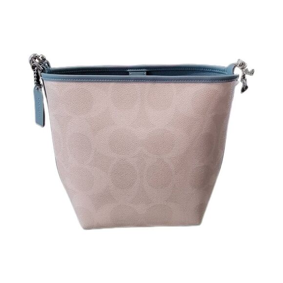 NWT~COACH City Bucket Bag with Coach Graphic in Chalk & Bluebell~$490 Retail Tag - Picture 3 of 8